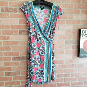 Nicole Miller short wrap dress